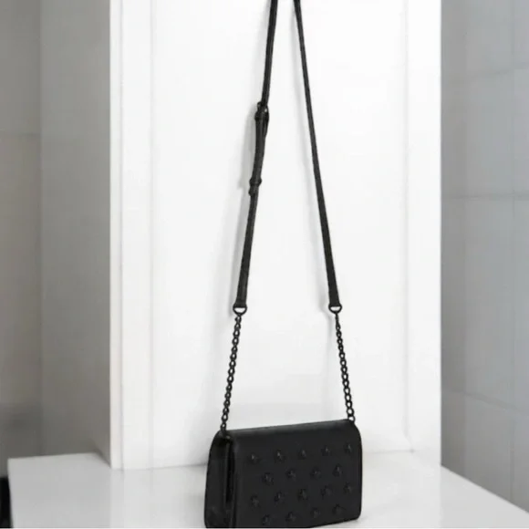 Betsey Johnson Skull Studded Crossbody, NWT - Picture 5 of 6